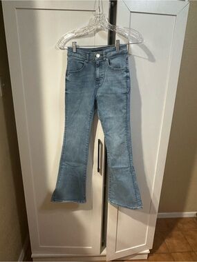 Sz 12 Guess Girls Flare Light Blue Jeans